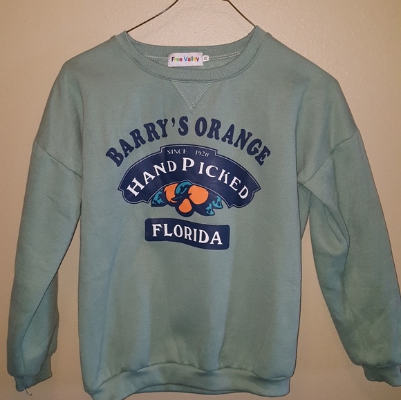 barry's hand picked oranges sweatshirt